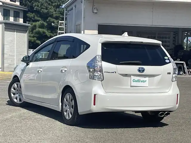 トヨタ プリウス α S Lセレクション 宮城県 2014(平26)年 8.8万km ホワイトパールクリスタルシャイン 1オーナー//フリップダウンモニター//ETC//社外SDナビ（フルセグTV、AM、FM、DVD、CD）//シートカバー　//スマートキー//プッシュスタート