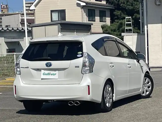 トヨタ プリウス α S Lセレクション 宮城県 2014(平26)年 8.8万km ホワイトパールクリスタルシャイン 1オーナー//フリップダウンモニター//ETC//社外SDナビ（フルセグTV、AM、FM、DVD、CD）//シートカバー　//スマートキー//プッシュスタート