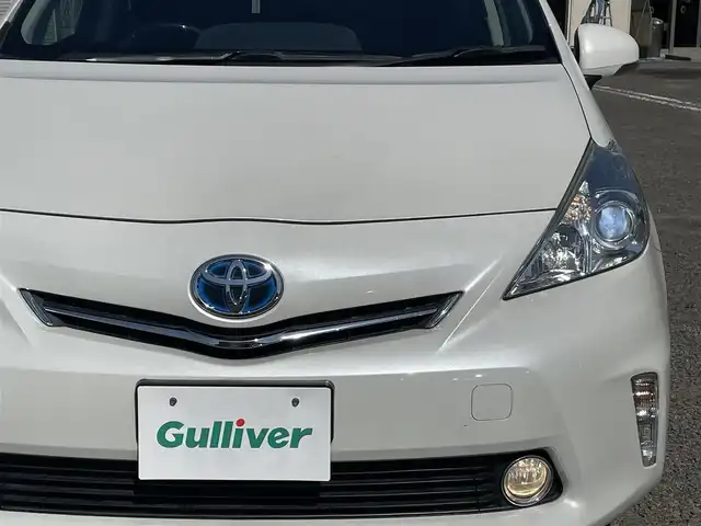 トヨタ プリウス α S Lセレクション 宮城県 2014(平26)年 8.8万km ホワイトパールクリスタルシャイン 1オーナー//フリップダウンモニター//ETC//社外SDナビ（フルセグTV、AM、FM、DVD、CD）//シートカバー　//スマートキー//プッシュスタート