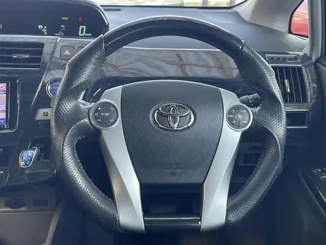 トヨタ プリウス α S Lセレクション 宮城県 2014(平26)年 8.8万km ホワイトパールクリスタルシャイン 1オーナー//フリップダウンモニター//ETC//社外SDナビ（フルセグTV、AM、FM、DVD、CD）//シートカバー　//スマートキー//プッシュスタート