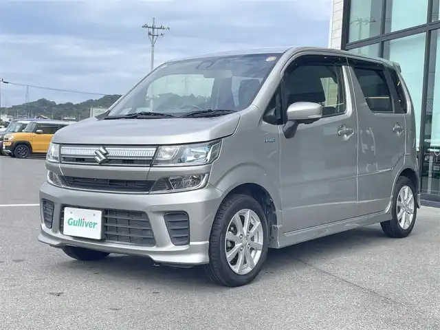 スズキ ワゴンＲ HYBRID FZ 愛媛県 2020(令2)年 4.1万km スチールシルバーM 純正8型ナビ/全周囲カメラ/ドライブレコーダー/ヘッドアップディスプレイ/クリアランスソナー/車線逸脱防止装置/衝突被害軽減装置/アイドリングストップ/温シート/ステアリングリモコン/ETC/LEDヘッドライト/禁煙車/現状サマー(純正AW)(155/65/R14)/BRIDGESTONE NEWNO