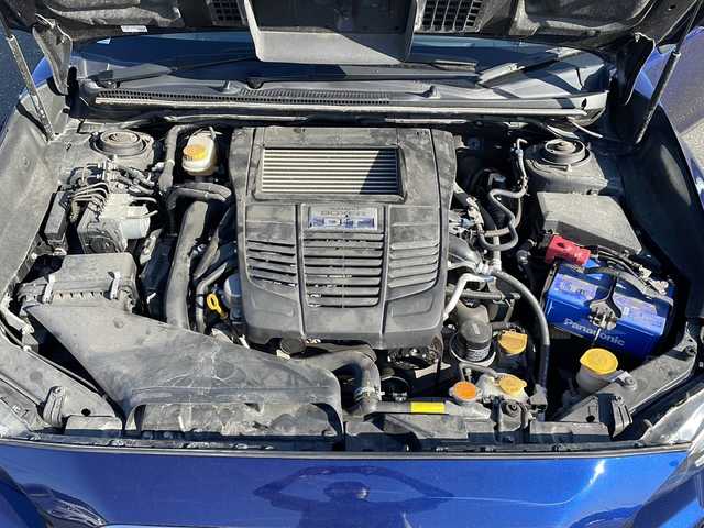 スバル レヴォーグ 1．6GT－S アイサイト 岩手県 2014(平26)年 5.5万km ギャラクシーブルーシリカ 4WD/社外SDメモリーナビ(CD/DVD/SD/USB/ラジオ)/フルセグテレビ/バックカメラ/プリクラッシュブレーキシステム/車線逸脱警報機能/レーダークルーズコントロール/パドルシフト/前席パワーシート/横滑り防止機能/ETC/LEDヘッドライト/オートライト/フォグランプ/純正18inアルミホイール/純正フロアマット/純正トノカバー/スマートキー(×2)/プッシュスタート/電動格納ミラー/ウィンカーミラー/ドアバイザー