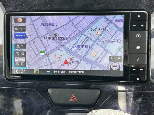 ダイハツ タント カスタムRSトップED VS SAⅢ 愛媛県 2019(平31)年 5.6万km パールホワイトⅢ 登録時走行距離：55429Km/純正ディーラーOPSDナビ/AM/FM/CD/DVD/フルセグTV/BT/全周囲カメラ/前ドラレコ/横滑り防止装置/盗難防止装置/衝突軽減システム/後コーナーセンサー/LEDヘッドライト/オートライト/オートハイビーム/フォグランプ/エンジンスタートボタン/スマートキー/スペアキー/純正アルミホイール/純正フロアマット