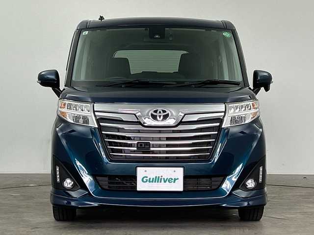 トヨタ ルーミー カスタムG S 三重県 2017(平29)年 3.8万km レーザーブルークリスタルシャイン /禁煙車//純正10型SDナビ//バックカメラ//オートAC//革巻きステアリング//ステアスイッチ//クルーズコントロール//スマートアシスト//衝突軽減ブレーキ//レーンキープアシスト//両側電動スライドドア//アイドリングストップ//純正ビルトインETC//LED//オートライト