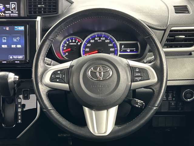 トヨタ ルーミー カスタムG S 三重県 2017(平29)年 3.8万km レーザーブルークリスタルシャイン /禁煙車//純正10型SDナビ//バックカメラ//オートAC//革巻きステアリング//ステアスイッチ//クルーズコントロール//スマートアシスト//衝突軽減ブレーキ//レーンキープアシスト//両側電動スライドドア//アイドリングストップ//純正ビルトインETC//LED//オートライト