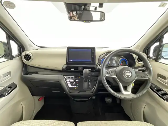 日産 デイズ X 群馬県 2024(令6)年 1.2万km ライトブルーⅡ 禁煙車　全方位カメラ　純正9型ディスプレイオーディオ　エマージェンシーブレーキ　車線逸脱警報　道路標識表示　先行車発進警報　オートハイビーム　前後クリアランスソナー　前ドライブレコーダー　ETC2.0　スペアキー　スマートキー　プッシュスタート　純正アルミホイール　LEDヘッドライト