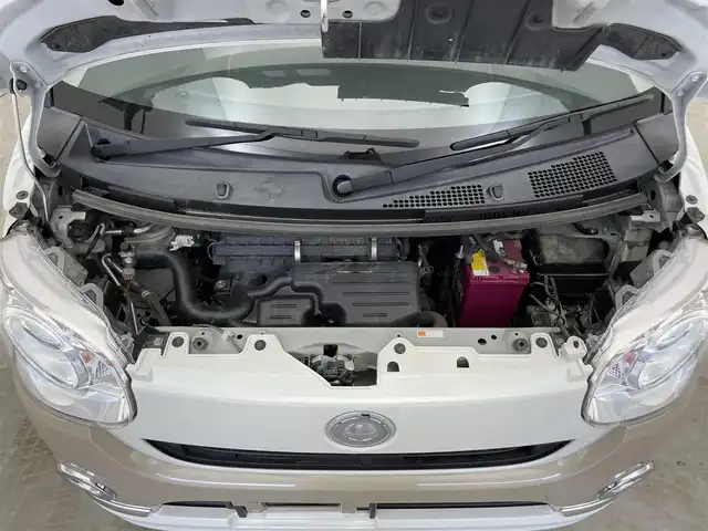 ダイハツ ムーヴ キャンバス G メイクアップ リミテッド　SAⅢ 滋賀県 2021(令3)年 4.8万km パールホワイトⅢ/ナチュラルベージュマイカメタリック 2トーン 純正8インチナビ/【Bluetooth/CD/DVD/SD/フルセグTV】/全方位カメラ/オートマチックハイビーム/衝突軽減ブレーキ/リアソナー/両側パワースライドドア/LEDヘッドライト/オートライト/ETC/前方ドライブレコーダー/ドアバイザー/プッシュスタート/スマートキー/ステアリングリモコン/純正フロアマット