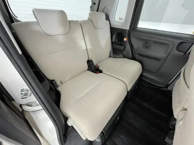 ダイハツ ムーヴ キャンバス G メイクアップ リミテッド　SAⅢ 滋賀県 2021(令3)年 4.8万km パールホワイトⅢ/ナチュラルベージュマイカメタリック 2トーン 純正8インチナビ/【Bluetooth/CD/DVD/SD/フルセグTV】/全方位カメラ/オートマチックハイビーム/衝突軽減ブレーキ/リアソナー/両側パワースライドドア/LEDヘッドライト/オートライト/ETC/前方ドライブレコーダー/ドアバイザー/プッシュスタート/スマートキー/ステアリングリモコン/純正フロアマット