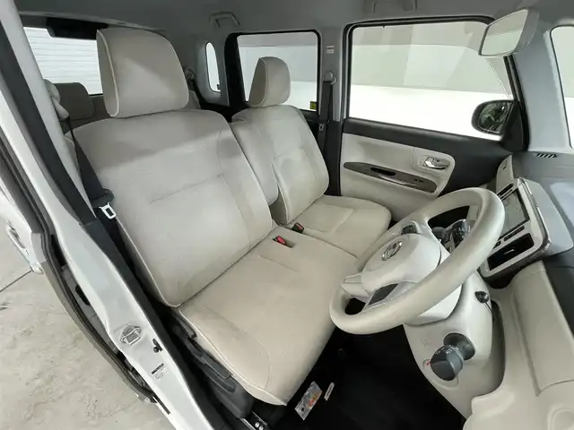 ダイハツ ムーヴ キャンバス G メイクアップ リミテッド　SAⅢ 滋賀県 2021(令3)年 4.8万km パールホワイトⅢ/ナチュラルベージュマイカメタリック 2トーン 純正8インチナビ/【Bluetooth/CD/DVD/SD/フルセグTV】/全方位カメラ/オートマチックハイビーム/衝突軽減ブレーキ/リアソナー/両側パワースライドドア/LEDヘッドライト/オートライト/ETC/前方ドライブレコーダー/ドアバイザー/プッシュスタート/スマートキー/ステアリングリモコン/純正フロアマット