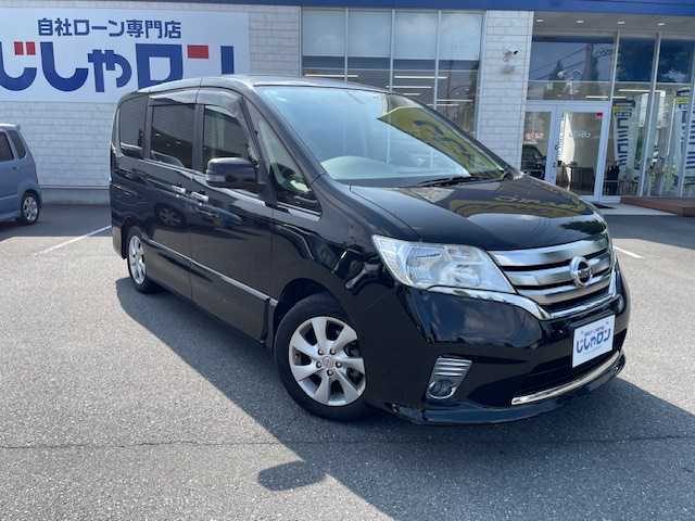 日産 セレナ ハイウェイスター Vセレクション 東京都 2012(平24)年 13.4万km スーパーブラック 車両状態不良、AA出品予定