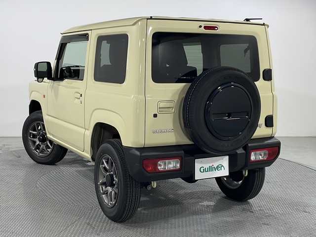 スズキ ジムニー XC 広島県 2023(令5)年 0.9万km シフォンアイボリーM シートヒーター/デュアルセンサーブレーキサポート/車線逸脱警報/ハイビームアシスト/クルーズコントロール/誤発進抑制機能/トランスファーレバー/ダウンヒルアシストコントロール/LEDヘッドランプ/純正15インチAW