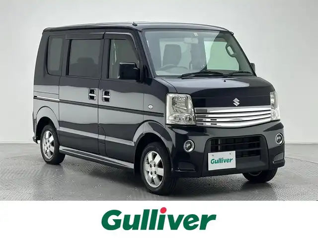 スズキ エブリィ ワゴン PZターボ 兵庫県 2012(平24)年 6万km ブルーイッシュブラックパール3 社外ポータブルナビ/片側パワースライドドア/13インチアルミホイール/フォグランプ/パワーステアリング/パワーウィンドウ/純正フロアマット