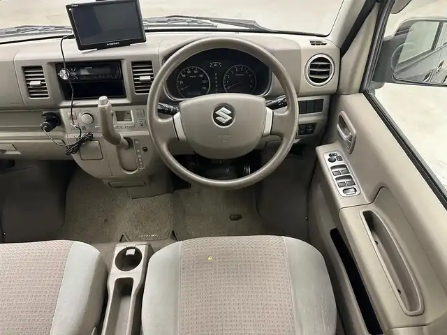 スズキ エブリィ ワゴン PZターボ 兵庫県 2012(平24)年 6万km ブルーイッシュブラックパール3 社外ポータブルナビ/片側パワースライドドア/13インチアルミホイール/フォグランプ/パワーステアリング/パワーウィンドウ/純正フロアマット