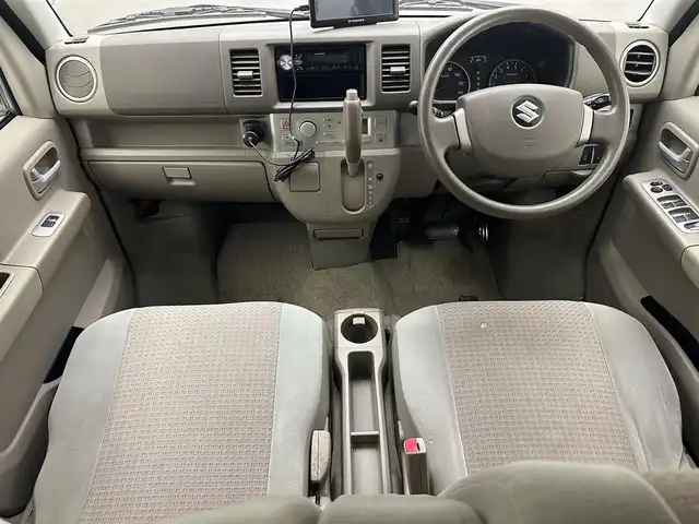 スズキ エブリィ ワゴン PZターボ 兵庫県 2012(平24)年 6万km ブルーイッシュブラックパール3 社外ポータブルナビ/片側パワースライドドア/13インチアルミホイール/フォグランプ/パワーステアリング/パワーウィンドウ/純正フロアマット