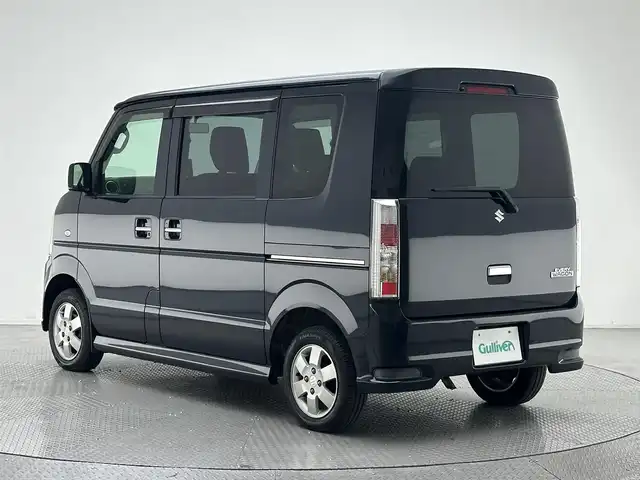 スズキ エブリィ ワゴン PZターボ 兵庫県 2012(平24)年 6万km ブルーイッシュブラックパール3 社外ポータブルナビ/片側パワースライドドア/13インチアルミホイール/フォグランプ/パワーステアリング/パワーウィンドウ/純正フロアマット