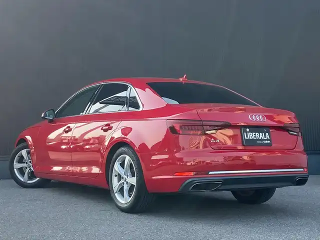 アウディ Ａ４ 35TFSIスポーツ 栃木県 2019(令1)年 9.6万km 赤 マトリクスLED/全方位カメラ/ACC/レーン/ブラインドS/純正ナビ/前席パワーシート /前席シートH/ETC/純正17インチAW