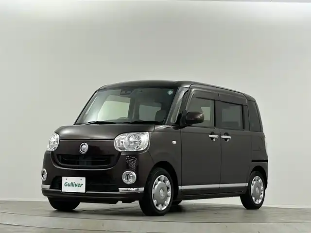 ダイハツ ムーヴ キャンバス X メイクアップ リミテッド SAⅢ 埼玉県 2019(令1)年 5.5万km プラムブラウンクリスタルマイカ 純正ナビ　両側電動スライドドア　全方位カメラ　ドラレコ　ＬＥＤヘッドライト　フルセグＴＶ　Ｂｌｕｅｔｏｏｔｈ　アイドリングストップ　衝突被害軽減　オートハイビーム　コーナーセンサー　禁煙車　保証書