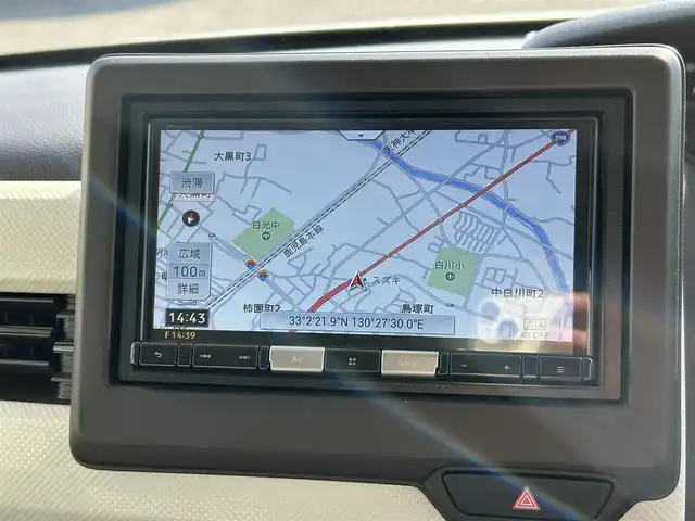 ホンダ Ｎ ＢＯＸ G 福岡県 2021(令3)年 3.4万km プラチナホワイトパール 社外SDナビ/・バックカメラ/・BT/・iPod/・AUX/クルーズコントロール/レーンキープアシスト/コーナーセンサー/社外ETC/LEDヘッドライト/オートライト/両側スライドドア/スマートキー/スペアキー/パーキングアシスト