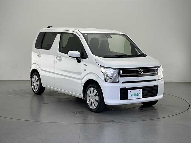 スズキ ワゴンＲ HYBRID FX 長野県 2022(令4)年 2.9万km スペリアホワイト 4WD/社外メモリナビ（型番：AVIC-RZ403)/(CD/DVD/SD/USB/AUX/FM/AM)/バックカメラ/ＥＴＣ/クリアランスソナー/衝突被害軽減システム/盗難防止装置/オートマチックハイビーム/オートライト/コーナーセンサー（後列）/シートヒーター（前席）/アイドリングストップ/スマートキー/スペアキー１本/保証書/取扱説明書