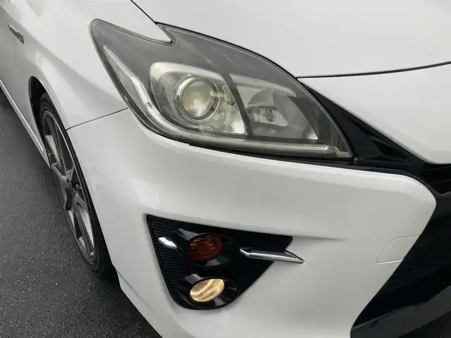 トヨタ プリウス S ツーリングセレ G’s 静岡県 2013(平25)年 9.1万km スーパーホワイトⅡ 社外HDDナビ(CN-H510WD)/　AM FM CD DVD Bluetooth/ビルトインETC/LEDオートヘッドランプ/クルーズコントロール/革巻きステアリング/ステアリングスイッチ/純正18インチアルミホイール/スマートキー2本/アイドリングストップ/純正トノカバー/ワンオーナー/フルセグTV/バックモニター