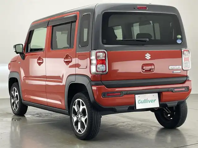 スズキ ハスラー HYBRID X 愛知県 2020(令2)年 2.3万km バーミリオンオレンジ/ガンメタリック2トーン 純正ナビ　全方位カメラ　禁煙　フルセグ　DVD　Bluetooth　シートヒーター　ETC　ドラレコ　衝突軽減　車線逸脱　LEDライト　フォグ　コーナーセンサー　オートハイビーム　純正マット　USB　スマートキー　プッシュスタート