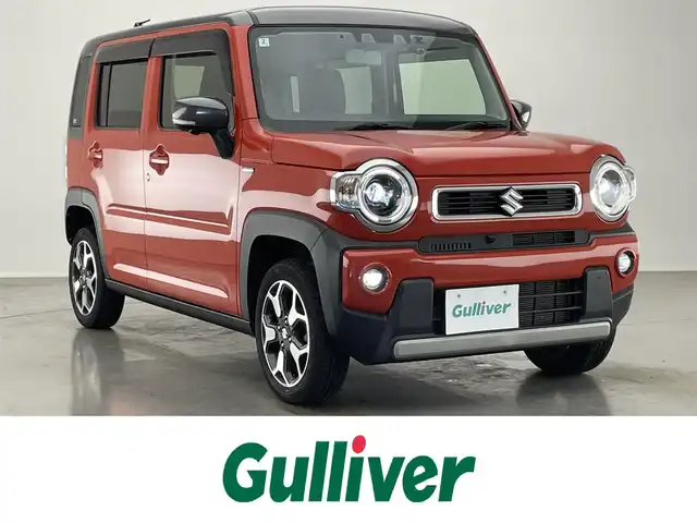 スズキ ハスラー HYBRID X 愛知県 2020(令2)年 2.3万km バーミリオンオレンジ/ガンメタリック2トーン 純正ナビ　全方位カメラ　禁煙　フルセグ　DVD　Bluetooth　シートヒーター　ETC　ドラレコ　衝突軽減　車線逸脱　LEDライト　フォグ　コーナーセンサー　オートハイビーム　純正マット　USB　スマートキー　プッシュスタート