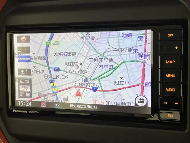 スズキ ハスラー HYBRID X 愛知県 2020(令2)年 2.3万km バーミリオンオレンジ/ガンメタリック2トーン 純正ナビ　全方位カメラ　禁煙　フルセグ　DVD　Bluetooth　シートヒーター　ETC　ドラレコ　衝突軽減　車線逸脱　LEDライト　フォグ　コーナーセンサー　オートハイビーム　純正マット　USB　スマートキー　プッシュスタート