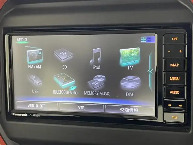 スズキ ハスラー HYBRID X 愛知県 2020(令2)年 2.3万km バーミリオンオレンジ/ガンメタリック2トーン 純正ナビ　全方位カメラ　禁煙　フルセグ　DVD　Bluetooth　シートヒーター　ETC　ドラレコ　衝突軽減　車線逸脱　LEDライト　フォグ　コーナーセンサー　オートハイビーム　純正マット　USB　スマートキー　プッシュスタート