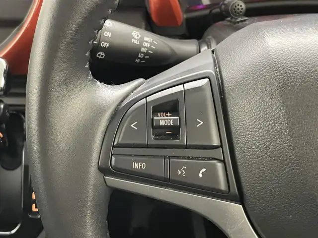 スズキ ハスラー HYBRID X 愛知県 2020(令2)年 2.3万km バーミリオンオレンジ/ガンメタリック2トーン 純正ナビ　全方位カメラ　禁煙　フルセグ　DVD　Bluetooth　シートヒーター　ETC　ドラレコ　衝突軽減　車線逸脱　LEDライト　フォグ　コーナーセンサー　オートハイビーム　純正マット　USB　スマートキー　プッシュスタート