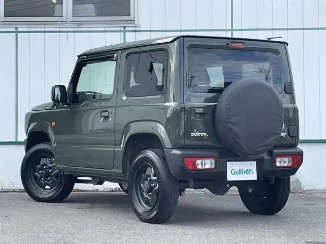 スズキ ジムニー XL 山梨県 2023(令5)年 0.9万km ジャングルグリーン 純正オーディオ/CD/Bluetooth/AM/FM/USB/純正AW16インチ/横滑り防止装置/レーンキープアシスト/スマートキー/プッシュスタート