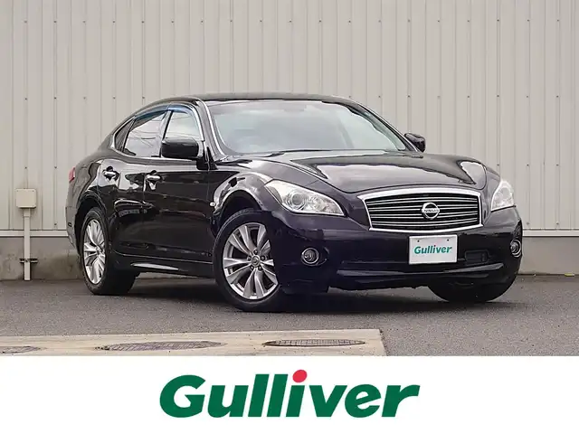 日産 フーガ 370GT FOUR 山形県 2011(平23)年 10.8万km ガーネットブラック 4WD/純正HDDナビ/　　【CD　DVD　BT　フルセグ　AUX　USB】/バックカメラ / サイドカメラ/レーダークルーズコントロール/HIDオートライト/レザーシート/パワーシート/エアシート/純正18インチアルミホイール/ドライブレコーダー/ステアリングスイッチ/インテリジェントキー×2/ETC