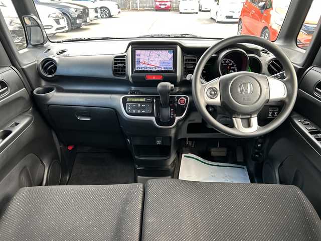 ホンダ Ｎ ＢＯＸ G Lパッケージ 大阪府 2014(平26)年 4.7万km プレミアムブロンズパール 社外ナビ(BT/CD/DVD/SD/USB/ワンセグ)/バックカメラ/衝突被害軽減システム/両側パワースライドドア/純正アルミホイール/純正フロアマット/アイドリングストップ/フルフラットシート/チップアップシート/カーテンエアバック/プッシュスタートボタン/ハロゲンヘッドライト