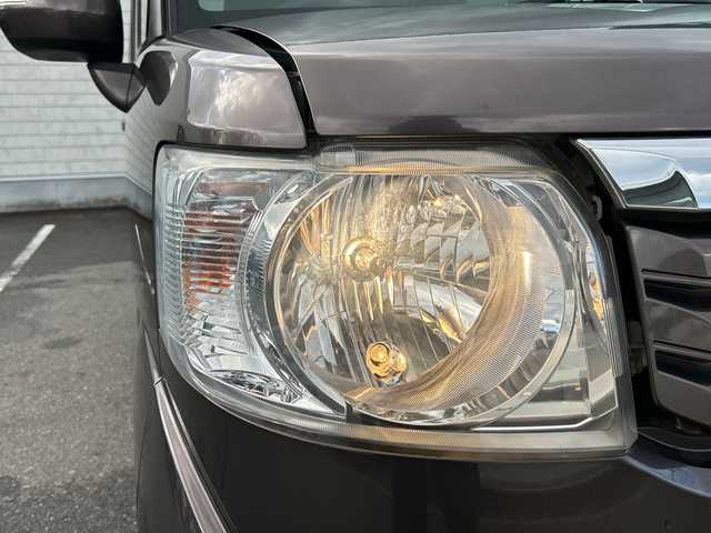 ホンダ Ｎ ＢＯＸ G Lパッケージ 大阪府 2014(平26)年 4.7万km プレミアムブロンズパール 社外ナビ(BT/CD/DVD/SD/USB/ワンセグ)/バックカメラ/衝突被害軽減システム/両側パワースライドドア/純正アルミホイール/純正フロアマット/アイドリングストップ/フルフラットシート/チップアップシート/カーテンエアバック/プッシュスタートボタン/ハロゲンヘッドライト