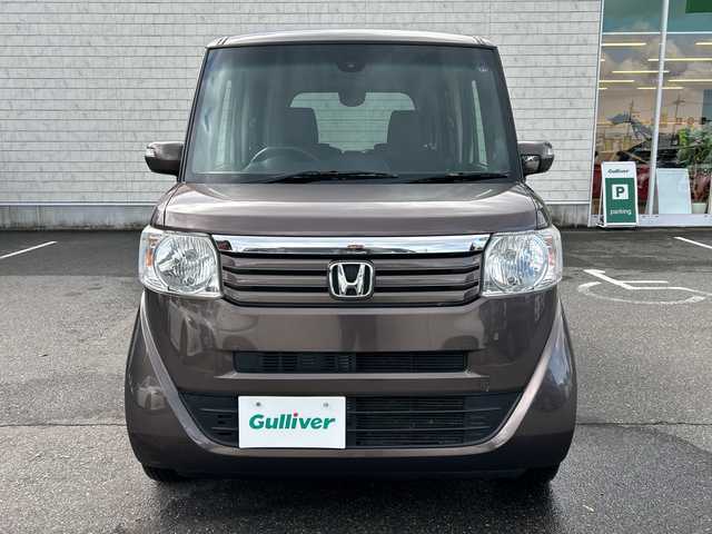 ホンダ Ｎ ＢＯＸ G Lパッケージ 大阪府 2014(平26)年 4.7万km プレミアムブロンズパール 社外ナビ(BT/CD/DVD/SD/USB/ワンセグ)/バックカメラ/衝突被害軽減システム/両側パワースライドドア/純正アルミホイール/純正フロアマット/アイドリングストップ/フルフラットシート/チップアップシート/カーテンエアバック/プッシュスタートボタン/ハロゲンヘッドライト