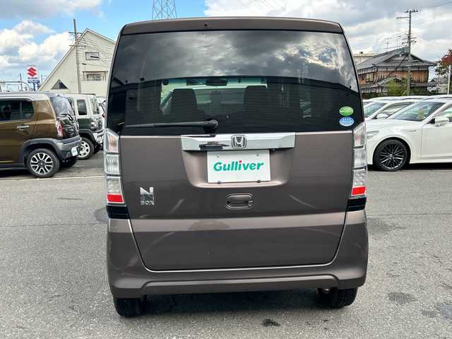 ホンダ Ｎ ＢＯＸ G Lパッケージ 大阪府 2014(平26)年 4.7万km プレミアムブロンズパール 社外ナビ(BT/CD/DVD/SD/USB/ワンセグ)/バックカメラ/衝突被害軽減システム/両側パワースライドドア/純正アルミホイール/純正フロアマット/アイドリングストップ/フルフラットシート/チップアップシート/カーテンエアバック/プッシュスタートボタン/ハロゲンヘッドライト