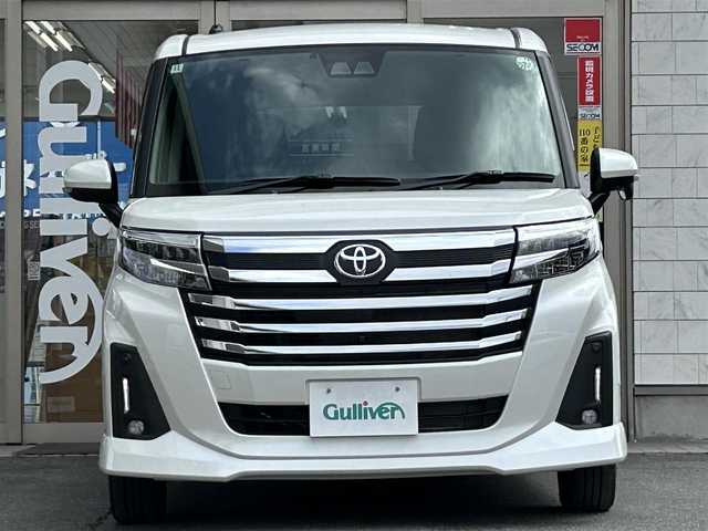 トヨタ ルーミー カスタムG 岩手県 2024(令6)年 0.1万km パールホワイトⅢ ・ワンオーナー/・両側パワースライドドア/・ACC（アクティブクルーズコントロール）/・純正ディスプレイオーディオ（Ａｐｐｌｅ　ＣａｒＰｌａｙ/フルセグTV/BT/USB/ipod/ラジオ）/・全周囲カメラ/・Ｄ席＋Ｎ席シートヒーター/・電子パーキング/・ブレーキホールド/・横滑り防止/・アイドリングストップ/・純正フロアマット/・ドアバイザー/・サンシェード/・オートライト/・nanoe エアコン