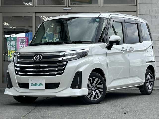 トヨタ ルーミー カスタムG 岩手県 2024(令6)年 0.1万km パールホワイトⅢ ・ワンオーナー/・両側パワースライドドア/・ACC（アクティブクルーズコントロール）/・純正ディスプレイオーディオ（Ａｐｐｌｅ　ＣａｒＰｌａｙ/フルセグTV/BT/USB/ipod/ラジオ）/・全周囲カメラ/・Ｄ席＋Ｎ席シートヒーター/・電子パーキング/・ブレーキホールド/・横滑り防止/・アイドリングストップ/・純正フロアマット/・ドアバイザー/・サンシェード/・オートライト/・nanoe エアコン