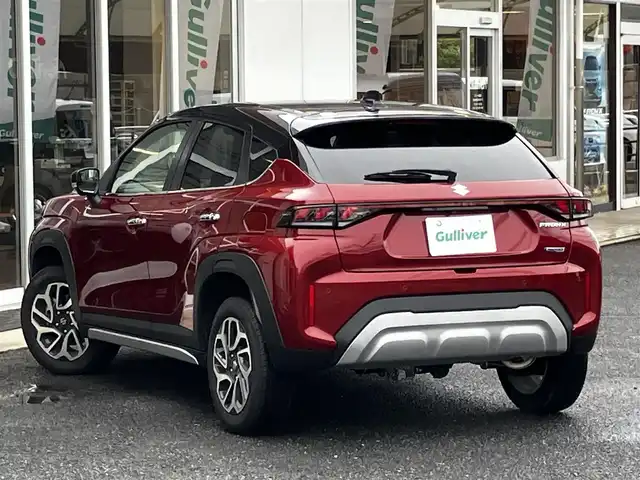 スズキ フロンクス 山口県 2024(令6)年 0.8万km 赤Ⅱ 4WD/デュアルセンサー/　ブレーキサポートII/純正ナビ＆フルセグTV/　＆全方位モニター/純正LEDヘッドライト/純正16インチアルミ/フロントシートヒーター/ヘッドアップディスプレイ/おくだけ充電/レーンキープアシスト/衝突被害軽減ブレーキ/アダプティブ/　クルーズコントロール/パドルシフト/オートハイビーム