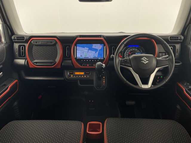 スズキ ハスラー HYBRID X 宮崎県 2020(令2)年 2.6万km バーミリオンオレンジ/ガンメタリック2トーン 純正ナビ　/フルセグＴＶ　/Ｂｌｕｅｔｏｏｔｈ　/アラウンドビューモニター　/バックカメラ/Ｄ／Ｎ席シートヒーター/デュアルカメラサポートブレーキ/コーナセンサー　/レーンキープアシスト　/横滑り防止機能/スマートキー/ステアリングリモコン/プッシュスタート