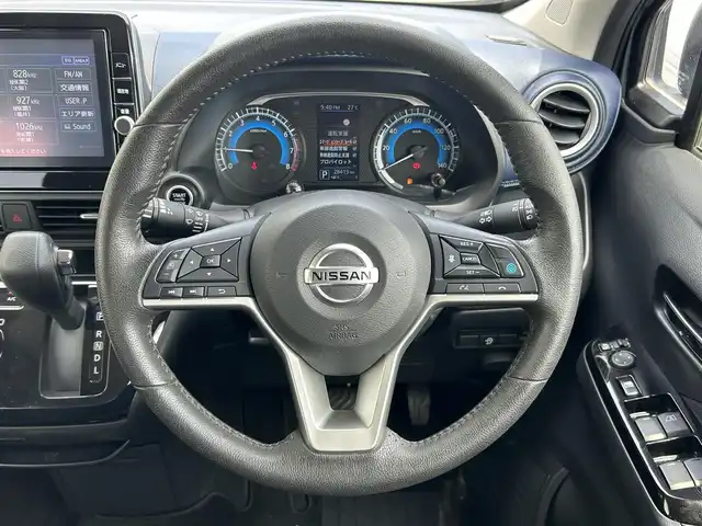日産 デイズ HWS G ターボ プロパイロットED 滋賀県 2021(令3)年 2.9万km チタニウムグレーメタリック ガソリン（ハイブリッド）/2WD(FF)/CVT/９インチ純正ナビ【MM321D-L】/（FM/AM/CD/DVD/TV/AUX）/プロパイロット/プリクラッシュブレーキアシスト/レーンキープアシスト/アラウンドビューモニター/バックカメラ/ETC/ドライブレコーダー（前）/ディスプレイ付自動防眩式ルームミラー/アイドリングストップ/電動格納ミラー/電子パーキング/ブレーキホールド/ステアリングスイッチ/オートライト/LEDヘッドライト/フロントフォグ/ヘッドライトレベリング/プッシュスタート/スマートキー/スペアキー/フルオートエアコン/USB端子/SOSコール
