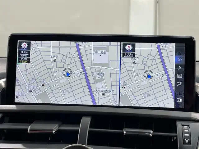 レクサス ＮＸ 300h Fスポーツ 愛知県 2017(平29)年 5.6万km ソニックチタニウム ・純正ナビ&TV&CD&DVD&SD&BTUSB&Miracast/・パノラミックビューモニター/・革シート/・パノラミックルーフ/・シートヒーター/・エアーシート/・後期モデル/・ビルトインETC2.0/・社外前後ドライブレコーダー/・パドルシフト/・ステアリングヒーター/・LEXUSsafety/・レーンディパーチャーアラート/・プリクラッシュセーフティ/・クリアランスソナー/・ブラインドスポットモニター/・パーキングサポートブレーキ/・レーダークルーズコントロール/・パワーバックドア/・オートマチックハイビーム/・シーケンシャルターンランプ/・ヘッドアップディスプレイ/・ASC/・ドアミラーヒーター/・nanoe/・スマートキー/・3眼LEDライト/・LEDフォグランプ/・メモリー付きパワーシート