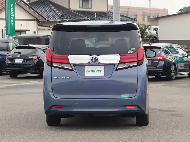 トヨタ アルファード X 山形県 2015(平27)年 8.7万km グレイッシュブルーマイカメタリック 純正フリップダウンモニター/純正SDナビ/　　【CD DVD BT フルセグ MSV】/バックカメラ/両側パワースライドドア/LEDオートヘッドライト/純正16インチアルミホイール/コーナーセンサー/ステアリングスイッチ/MTモード付AT/電動格納ウィンカーミラー/フォグランプ/純正フロアマット/ドアバイザ―/スマートキー×2/ETC
