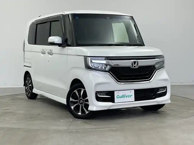 ホンダ Ｎ ＢＯＸ カスタム G L ホンダセンシング 新潟県 2019(令1)年 6.5万km プラチナホワイトパール ストラーダメモリナビ【CN-RE06D】/　TV/Bluetooth/CD/DVD/衝突被害軽減ブレーキ/レーンキープアシスト/後方コーナーセンサー/前席シートヒーター/片側パワースライドドア/ドライブレコーダー/ビルトインETC/バックモニター/アイドリングストップ/横滑り防止装置/LEDヘッドライト/オートマチックハイビーム/オートライト/禁煙車