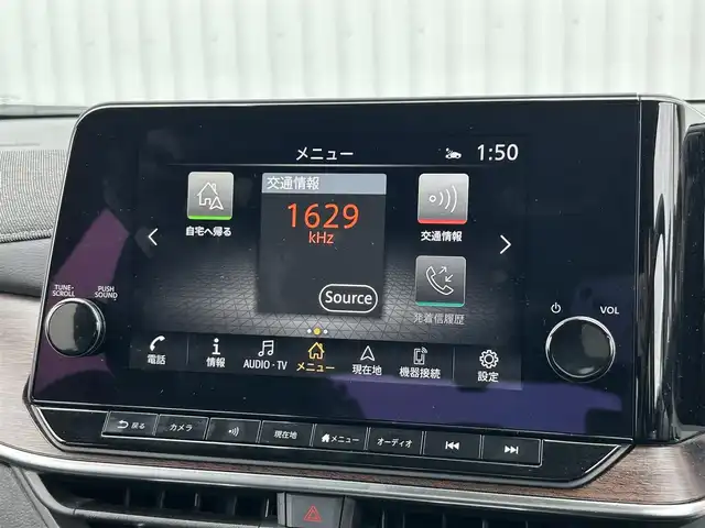 日産 オーラ G レザーエディション 愛媛県 2023(令5)年 1.4万km バーガンディー BOSEサウンド/アラウンドビューモニター/追従クルコン/前方ドラレコ/レザーシート/applecarplay/デジタルインナーミラー/C-TYPE充電/USB/ワイヤレス充電/前後コーナーセンサー/LED/オートライト/ビルトインETC2.0/純正ナビ/Bluetooth/フルセグTV/純正フロアマット/純正17インチアルミホイール