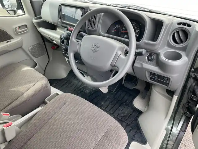 スズキ エブリイ JOINターボ 岩手県 2024(令6)年 0.1万km クールカーキPM 純正ディスプレイオーディオ/衝突軽減ブレーキ/シートヒーター/LEDヘッドライト/電動格納ミラー/バックカメラ/コーナーセンサー/純正ゴムマット/オートライト/横滑り防止