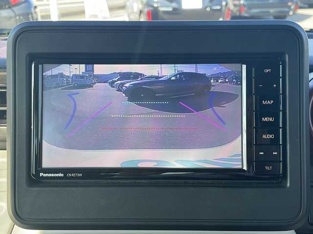 スズキ スペーシア HYBRID G 山口県 2018(平30)年 2.1万km シフォンアイボリーM ワンオーナー　/バックカメラ　/両側スライドドア　/Ｐａｎａｓｏｎｉｃ７型ナビ/AM/FM/CD/DVD/Bluetooth/iPod/スマートキー×２　/オートライト　/コーナーセンサー　/車線逸脱警報　/衝突被害軽減ブレーキ　/純正フロアマット/アイドリングストップ/ドアバイザー/取扱説明書/保証書