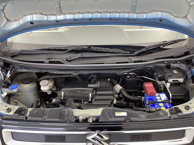 スズキ ワゴンＲ HYBRID FX 宮城県 2018(平30)年 4.6万km ブリスクブルーM 純正８型ナビ　/バックモニター　/ＥＴＣ２．０　/ナビ連動ドライブレコーダー前後　/シートヒーター　/キーレスエントリー　/フルオートエアコン/電動格納ミラー/フルセグＴＶ　/Ｂｌｕｅｔｏｏｔｈオーディオ　/ＣＤ／ＤＶＤ再生　/ＧＰＳレーダー/横滑り防止装置/アイドリングストップ　/禁煙車