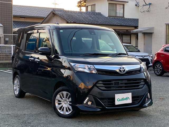 トヨタ タンク G S 熊本県 2017(平29)年 6.8万km ブラックマイカメタリック ワンオーナー/衝突軽減ブレーキ/社外ナビ/（CD・DVD・フルセグTV・SD）/バックカメラ/ETC/ドライブレコーダー/両側パワースライドドア/クルーズコントロール/オートライト/フォグライト/横滑り防止装置/ウィンカーミラー/純正フロアマット/純正ドアバイザー/新車保証書/取扱説明書/スマートスペアキー×1本