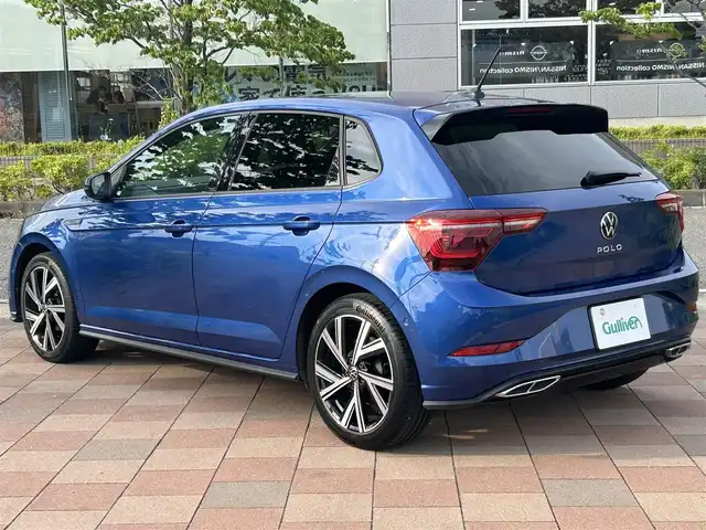 フォルクスワーゲン ＶＷ ポロ TSI Rライン 福島県 2022(令4)年 1.7万km リーフブルーメタリック 純正ナビゲーション/【BT】/リビューカメラ/ビルトインETC/ドライブレコーダー/レーンキープアシストシステム（Lane Assist）/プリクラッシュブレーキシステム（Front Assist）/ドライバー疲労検知システム/（Fatigue Detection System）/パークディスタンスコントロール（フロント・リア）/レーンチェンジアシスト/同一車線内全車速運転支援システム/駐車支援システム/プロアクティブオキュパントプロテクション/ブラインドスポットモニター/ステアリングリモコン/LEDオートライト/LEDフォグランプ/置くだけ充電/純正フロアマット