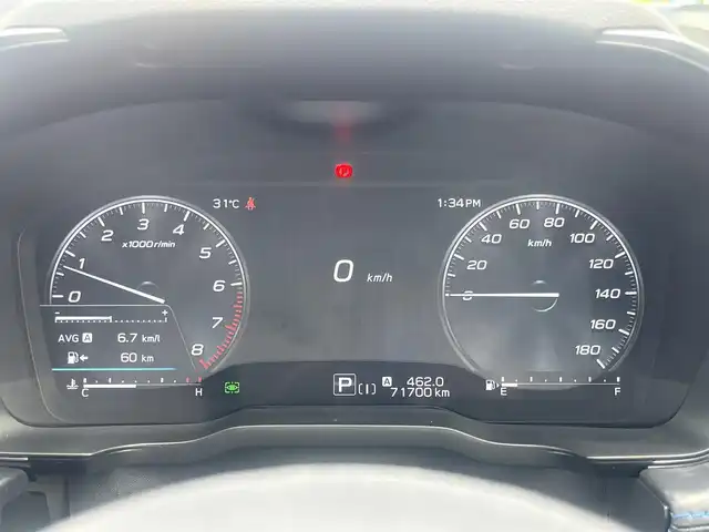 スバル レヴォーグ 1．8GT－H EX 愛媛県 2021(令3)年 7.2万km クリスタルブラックシリカ 登録時走行距離：71700km/メーカーOP純正ナビ/AM/FM/フルセグTV/ビルトインETC/バックサイドカメラ/電子ミラー/パドルシフト/追従クルコン/レーンキープアシスト/パーキングアシスト/衝突軽減システム/横滑り防止装置/電動リアゲート/エアロ/シートメモリー/LEDヘッドライト/オートライト/エンジンスタートボタン/スマートキー/純正アルミホイール